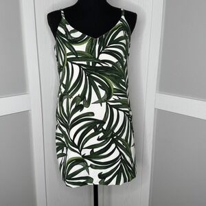 Elaine‎ Rose Palm Leaf Tank Top | Size Small NWT Lined Summer Blouse